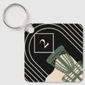 Label met schijfgolf sleutelhanger (Voorkant)