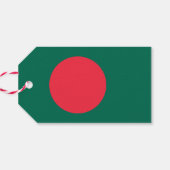 Label met vlag van Bangladesh Cadeaulabel (Achterkant Horizontaal)