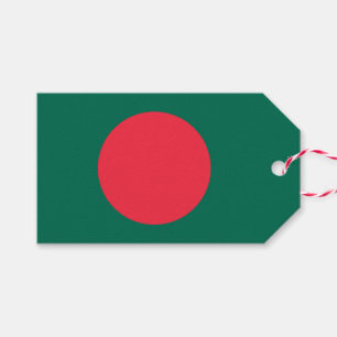 Label met vlag van Bangladesh Cadeaulabel