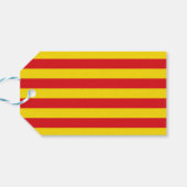 Label met vlag van Catalonië, Spanje Cadeaulabel (Achterkant Horizontaal)