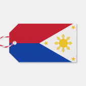 Label met vlag van de Filipijnen Cadeaulabel (Achterkant Horizontaal)