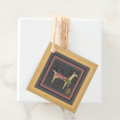 Label met witte llama Gift (In situ)