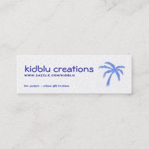 label- of minikaart mini visitekaartje