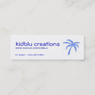 label- of minikaart mini visitekaartje