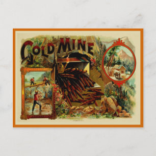 label op de doos briefkaart