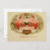 label op de doos briefkaart (Voorkant / Achterkant)