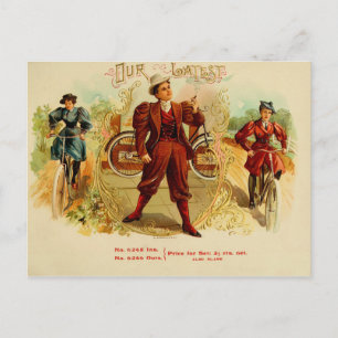  label op de doos briefkaart