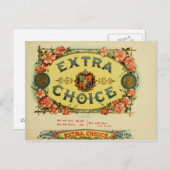 label op de doos briefkaart (Voorkant / Achterkant)