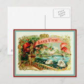 label op de doos briefkaart (Voorkant / Achterkant)