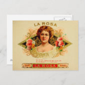 label op de doos briefkaart (Voorkant / Achterkant)