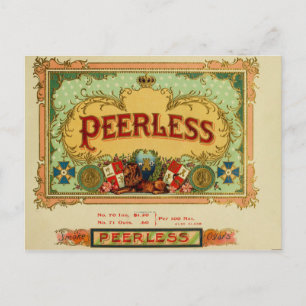  label op de doos briefkaart