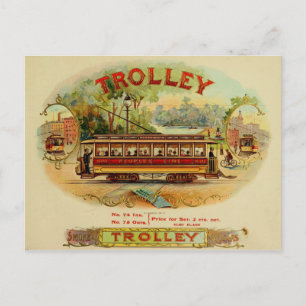 label op de doos briefkaart