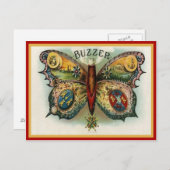 label op de doos briefkaart (Voorkant / Achterkant)