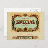  label op de doos briefkaart (Voorkant / Achterkant)