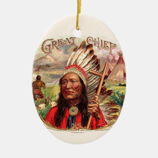  label op de doos keramisch ornament (Voorkant)