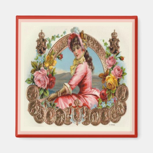 label op de doos magneet (Voorkant)