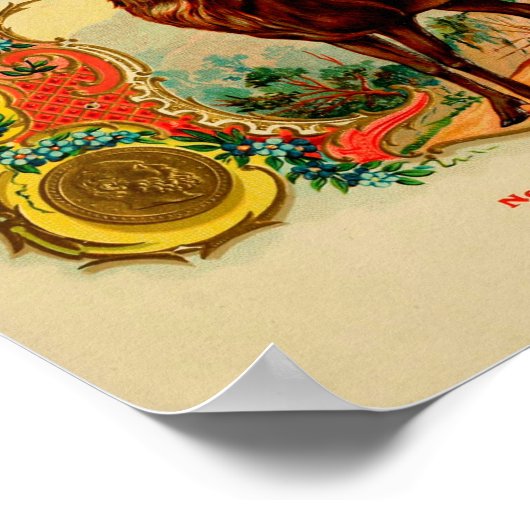  label op de doos poster (Hoek)