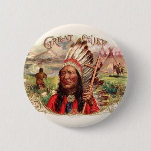 label op de doos ronde button 5,7 cm