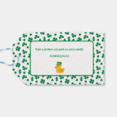 Label op kruispunt St. Patricks Day Cadeaulabel (Achterkant Horizontaal)