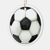 Label/Ornament van de Voetbal - SRF Keramisch Ornament (Links)
