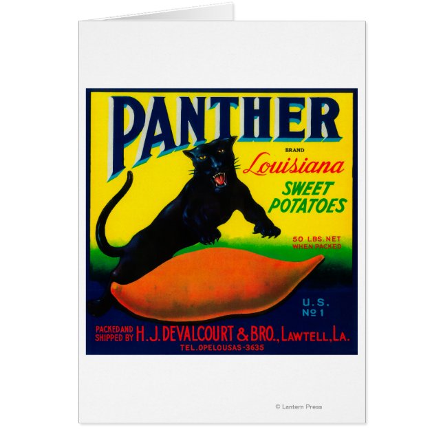 Label Panther Yam Lawtell, LA (Devant)