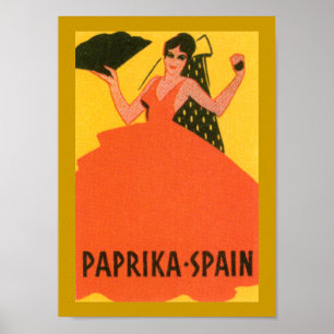  label "Paprika Spain" Poster