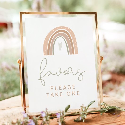 Label Poster van GITA Pastel Rainbow Favors
