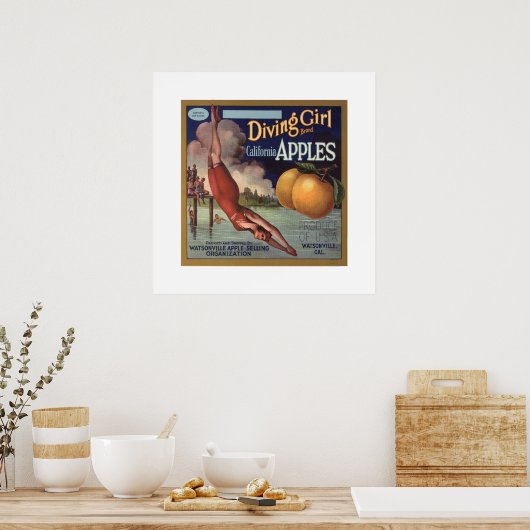 Label Poster voor Appels (Keuken)