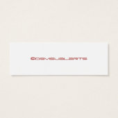 label prettige feestdagen retro gift mini visitekaartjes (Achterkant)