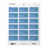 Label - retour - Kerstboom (Full Sheet)