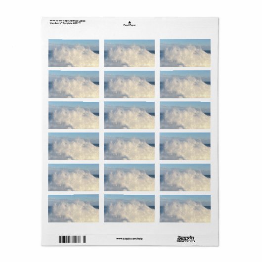 Label retouradres (Full Sheet)