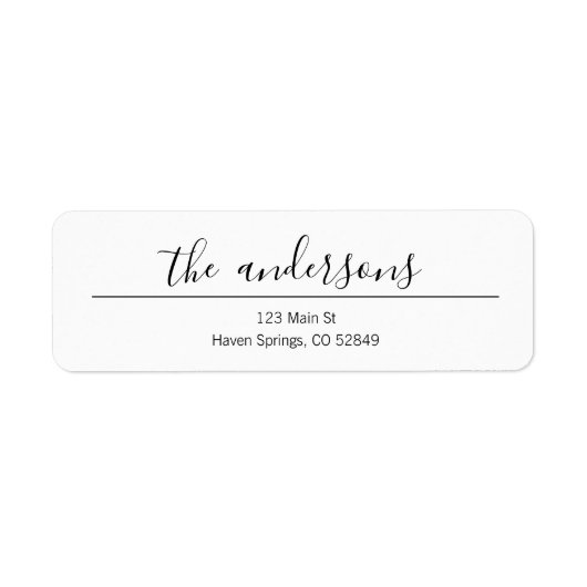 Label retouradres (Voorkant)