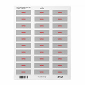 Label retouradres (Full Sheet)