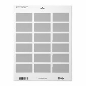 Label retouradres (Full Sheet)