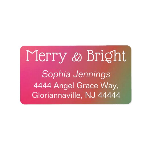 Label retouradres (Voorkant)