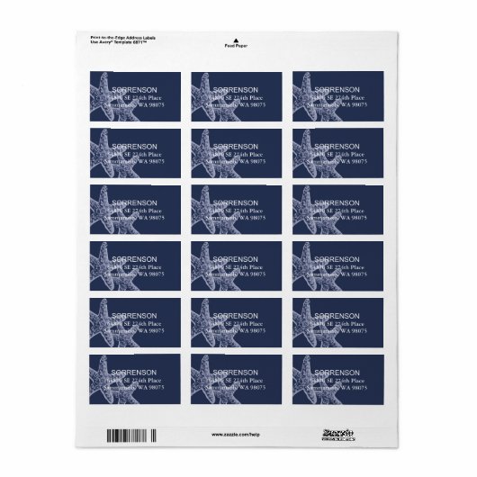 Label retouradres (Full Sheet)