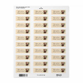 Label retouradres Chocolate Lab (Full Sheet)