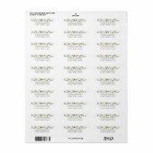 Label retouradres Wilde bloem (Full Sheet)