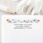 Label retouradres Wilde bloem (Insitu)