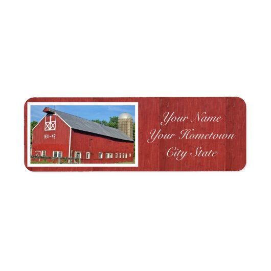 Label Rood retouradres (Voorkant)