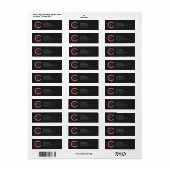 Label Rood retouradres (Full Sheet)