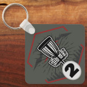 Label schijf Golf Bag Sleutelhanger (Voorkant)