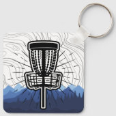 Label  schijf Golf Bag Sleutelhanger (Achterkant)