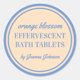 Label sjabloon voor bruistabletten voor het bad