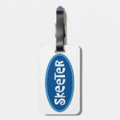 label "SKEETER" Bagagelabel (Achterkant verticaal)