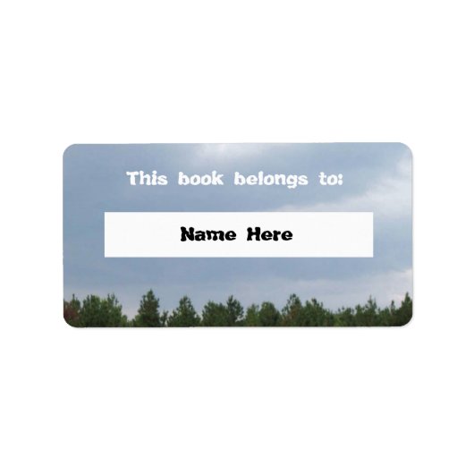 Label Sky and Clouds Book (Voorkant)