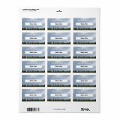 Label Sky and Clouds Book (Full Sheet)