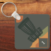 Label Sleutelhanger schijfGolf-tas (Voorkant)
