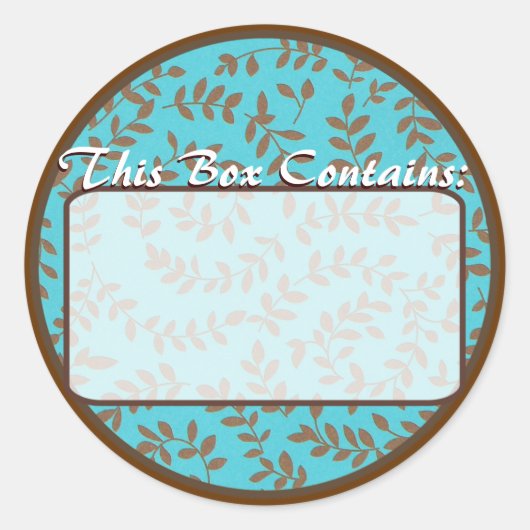 Label Sticker (Voorkant)