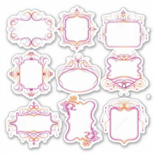 Label-stijl Sticker